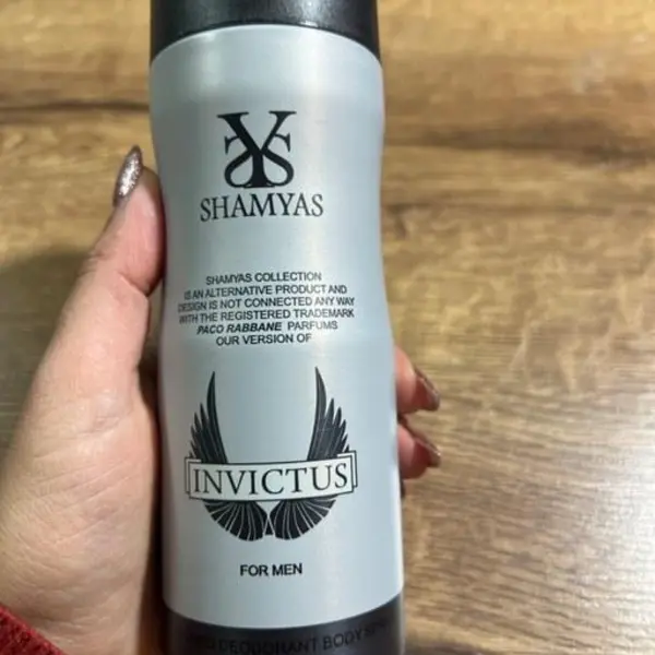 اسپری خوش بو کننده بدن مردانه شمیاس مدل Invictus حجم 200 میلی لیتر