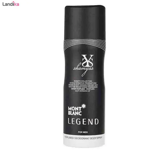 اسپری مردانه شمیاس مدل Legend حجم 200 میلی لیتر