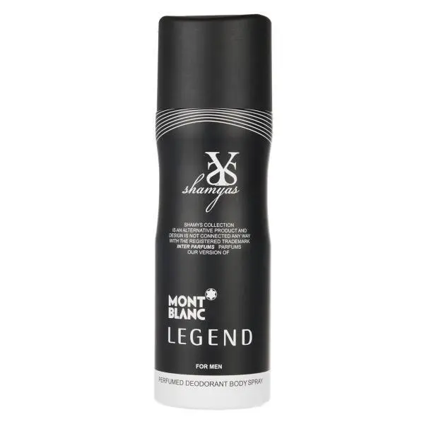 اسپری مردانه شمیاس مدل Legend حجم 200 میلی لیتر