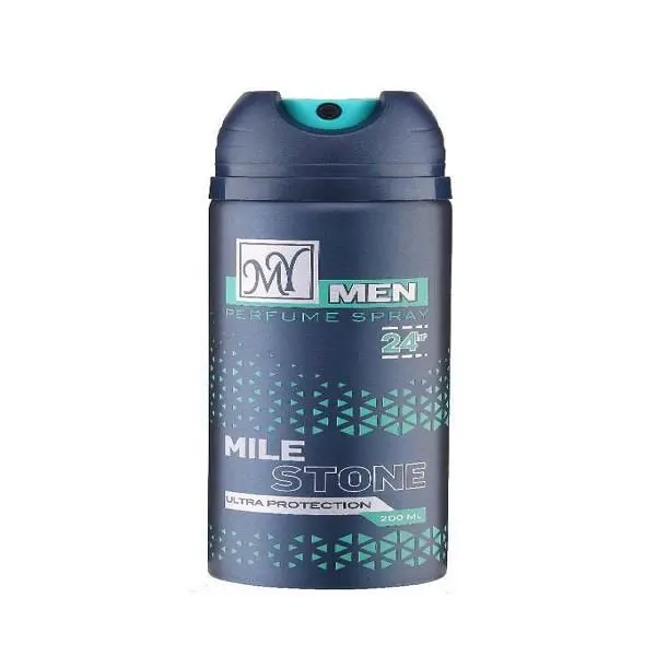 اسپری بدن مردانه مای مدل  مایل استون MILE STONE حجم 200 میلی لیتر