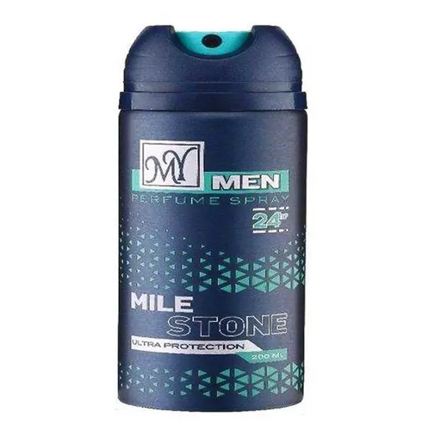 اسپری بدن مردانه مای مدل  مایل استون MILE STONE حجم 200 میلی لیتر