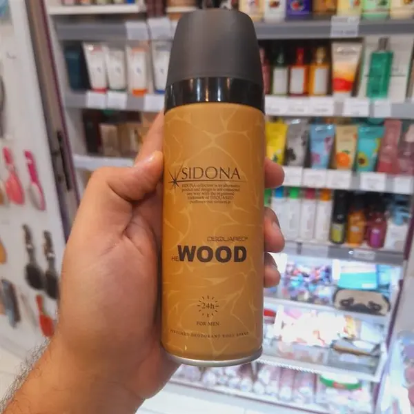 اسپری دئودورانت بدن مردانه سیدونا مدل Wood حجم 150 میل