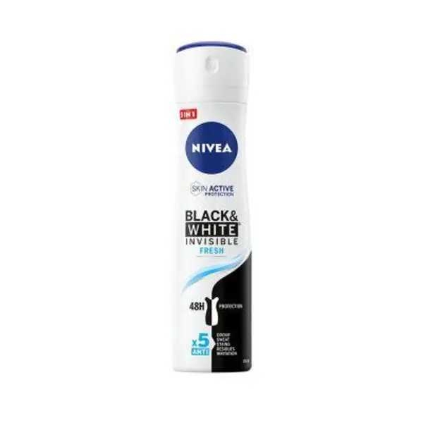 اسپری بدن زنانه نیوآ مدل بلک اند وایت اینویزیبل کلیر Black and white Invisible C - 3