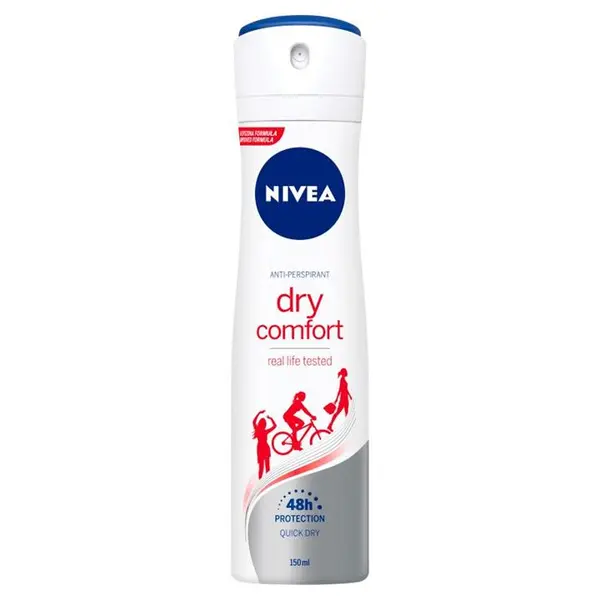 اسپری بدن زنانه نیوآ NIVEA مدل درای کامفورت 48 ساعته dry comfort حجم 200 میل - 3