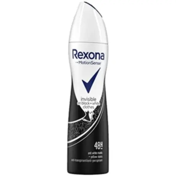 اسپری زنانه رکسونا Rexona مدل Invisible Black and White