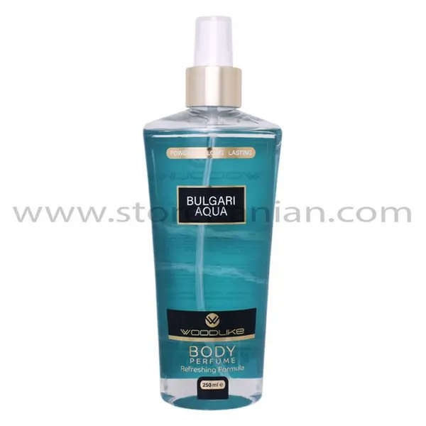 بادی اسپلش مردانه وودلایک مدل BULGARI AQUA حجم 250 میلی لیتر