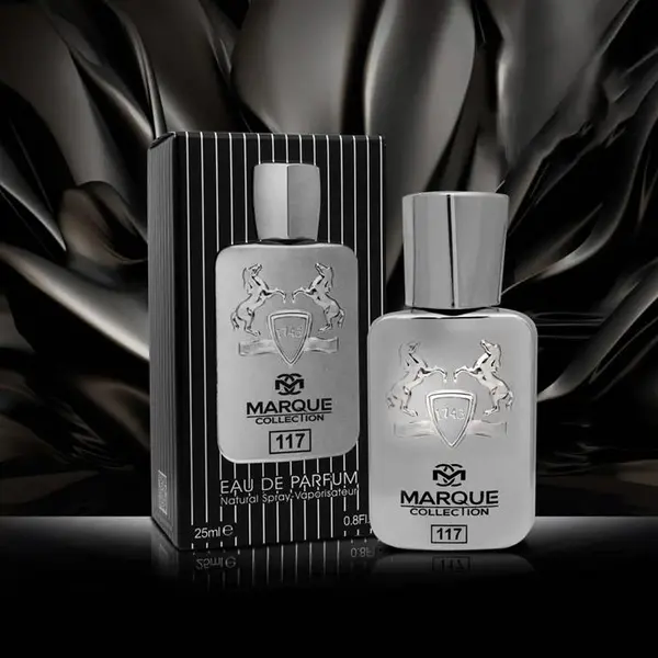 عطر ادکلن مردانه مارلی پگاسوس فراگرنس ورد مارکویی کالکشن کد 117 Fragrance world Marque Parfums de Marly Pegasus حجم 25 میل