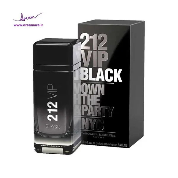عطر ادکلن کارولینا هررا 212 وی آی پی بلک حجم 100 میل