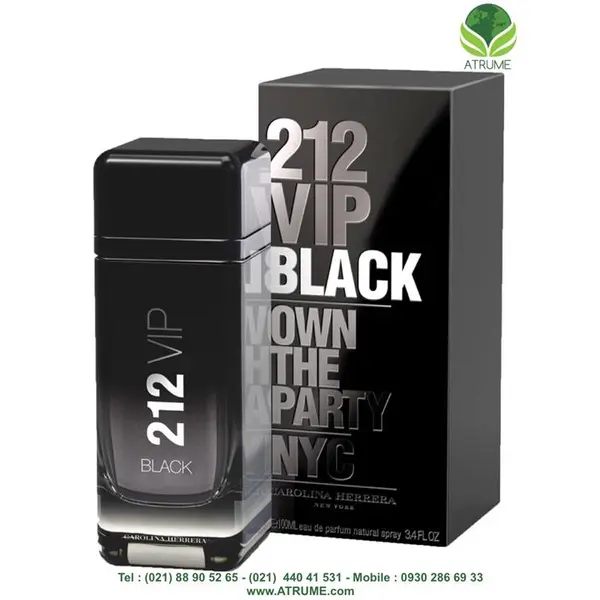 عطر ادکلن کارولینا هررا 212 وی آی پی بلک حجم 100 میل