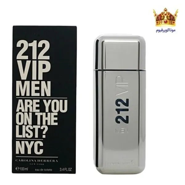 ادکلن ادوتویلت مردانه 212 وی ای پی Carolina Herrera 212 VIP Men 100 ml