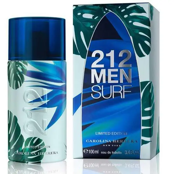 ادو تویلت مردانه کارولینا هررا مدل 212 Surf for Him حجم 100 میلی لیتر