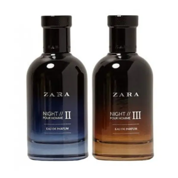 ست عطر و ادکلن مردانه زارا نایت پور هوم 3-2 Zara Night Pour Homme II-III For Men