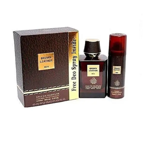 ادو پرفیوم مردانه فراگرنس ورد مدل Brown Leather حجم 100 میلی لیتر