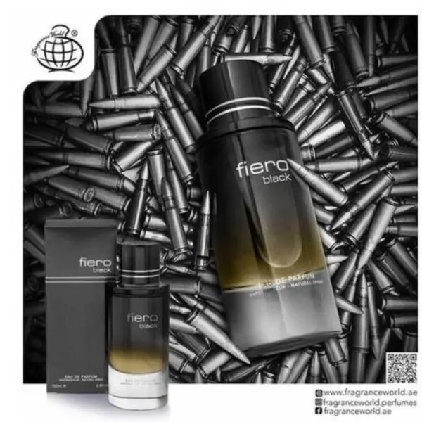 ادکلن مردانه فیرو بلک ۱۰۰ml Fragrance World Fiero Black