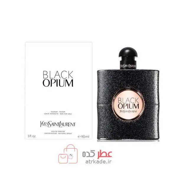 عطر تستر ادو پرفیوم زنانه ایو سن لوران مدل Black Opium حجم 90 میلی لیتر
