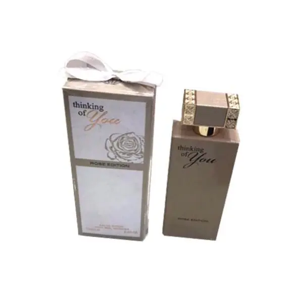 ادکلن فراگرنس ورد تینکینگ اف یو رز ادیشن Fragrance World Thinking Of You Rose Edition حجم 100 میل