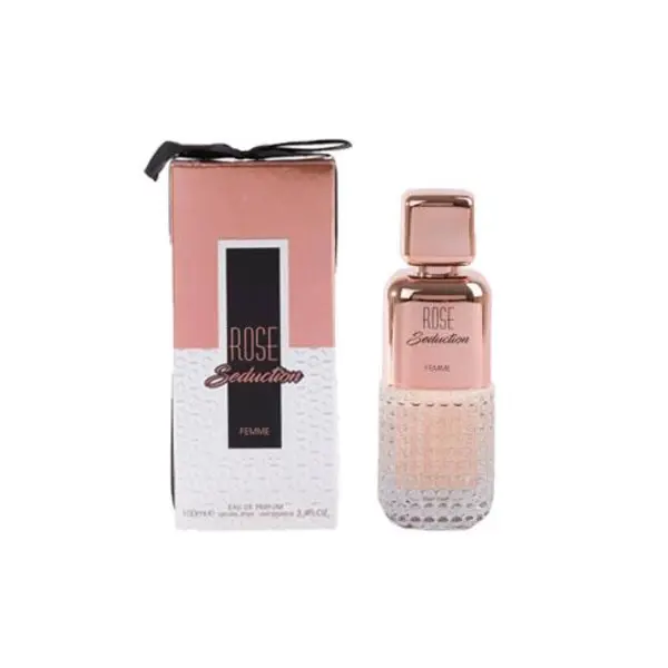 عطر و ادکلن زنانه فراگرنس ورد Fragrance World Rose Seduction EDP For Women