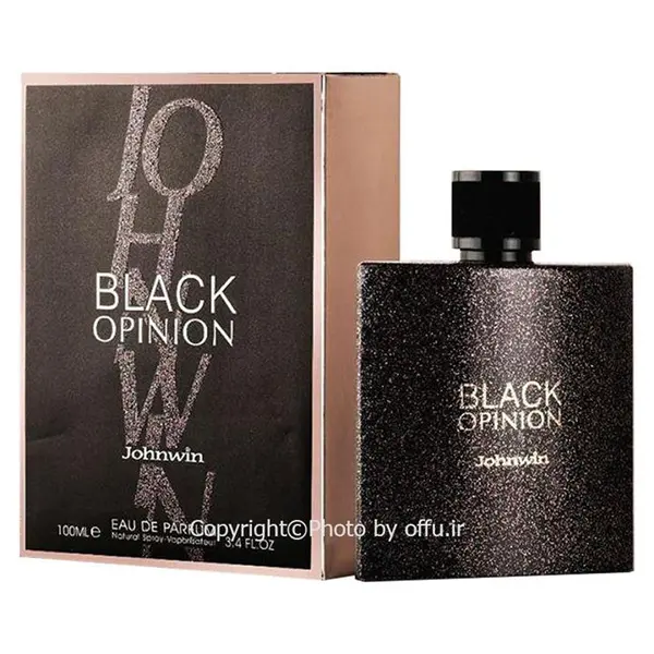 عطر زنانه جانوین Johnwin black opinion حجم 100 میل