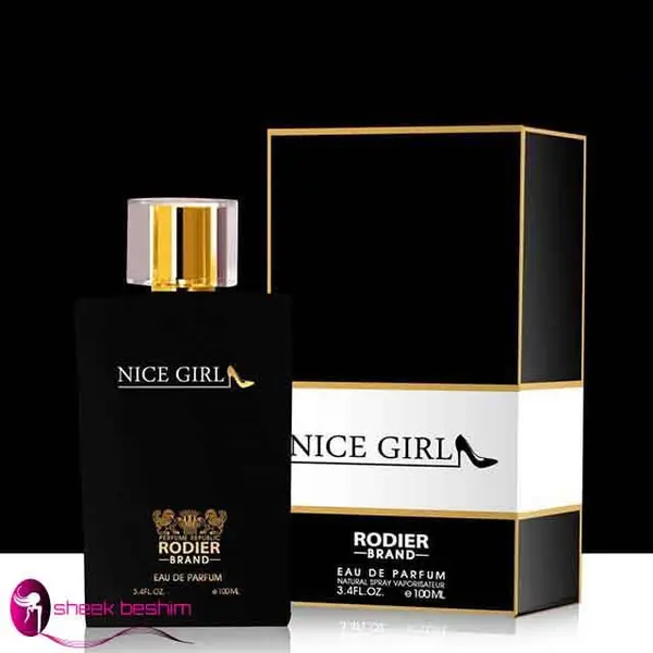 ادوپرفیوم نایس گیرل nice girl برند رودیر (زنانه) حجم ۱۰۰ میلی لیتر