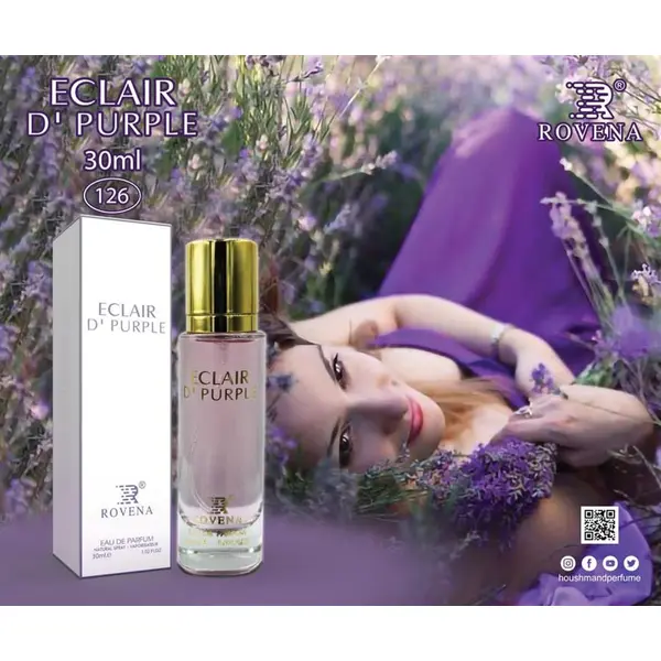 ادکلن ادوپرفیوم زنانه روونا rovena eclair d’ purple حجم 30 میل لانوین اکلت