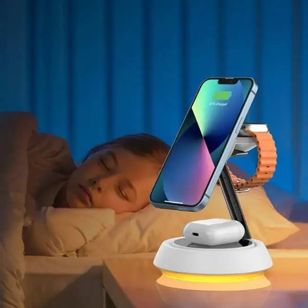 شارژر وایرلس مگنتی ساعت هوشمند هواوی 2.5 وات راک Rock W28 Type-C Huawei Watch Magnet Wireless Charger - 4