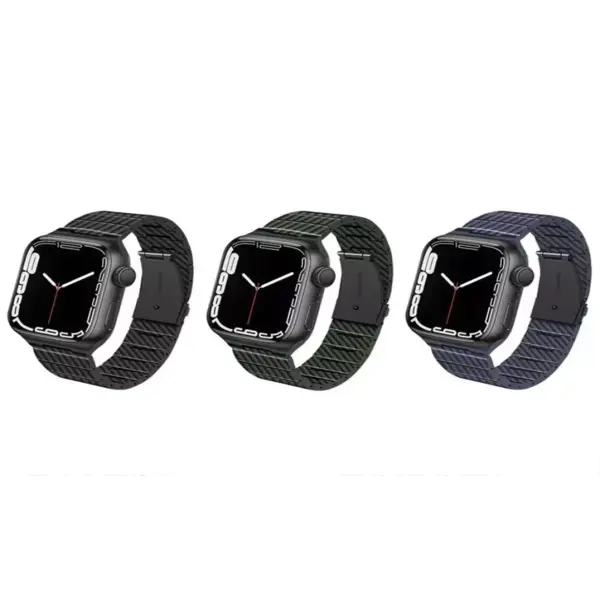بند استیل پلاستیکی اپل واچ 42/44/45 میلی متری کوتتسی Cottetci W76 pattern plastic strap 22008-BK - 3