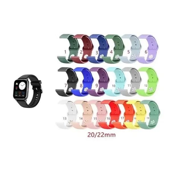 بند ساعت سیلیکون دکمه ای شیائومی Amazfit PoP 2 - 2