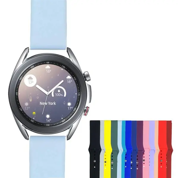 لوازم جانبی ساعت هوشمند بند سیلیکونی ساعت سامسونگ Galaxy Watch 3 41mm - 4