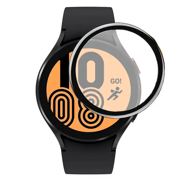 محافظ صفحه نمایش ساعت هوشمند سامسونگ Galaxy Watch 4 44mm تمام چسب از جنس شیشه ای تمپرد - 3