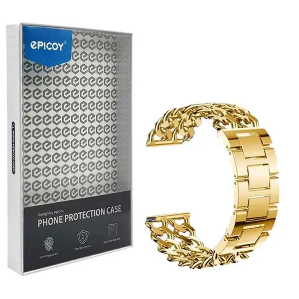 بند ساعت هوشمند سامسونگ Galaxy Watch 4-5-6- َActive1-2 اپیکوی مدل Cartier Chains-20mm - 2