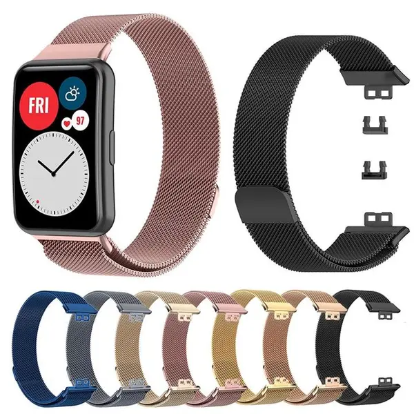 بند فلزی ساعت هوشمند هواوی Huawei Watch Fit Stainless Steel Milanese Straps - 2