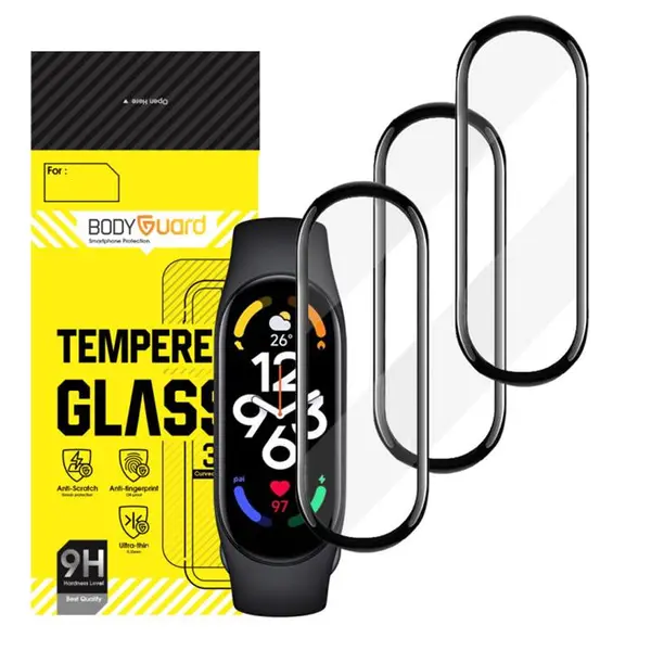 محافظ صفحه نمایش بادیگارد مدل PMMA مناسب برای مچ بند هوشمند شیائومی Mi Band 7 بسته 3 عددی - 2