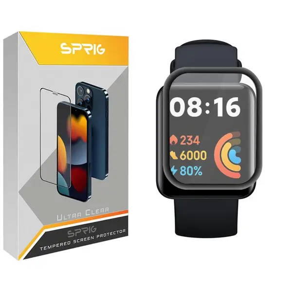 محافظ صفحه نمایش ساعت هوشمند شیائومی REDMI WATCH تمام چسب از جنس نانو سرامیک کد 037 - 6