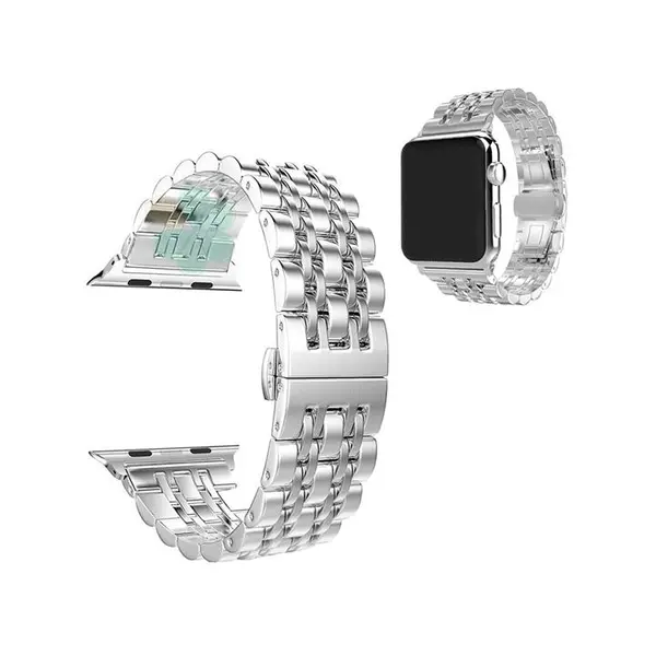 بند فلزی سومگ مدل ROLEX مناسب برای اپل واچ 42 میلی متری - 4