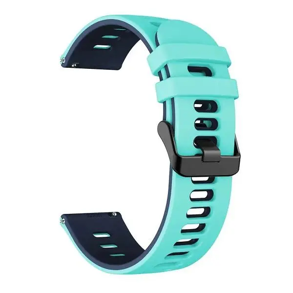 بند کروکودیل مدل Silic 2color مناسب برای ساعت هوشمند هایلو LS02 - 2