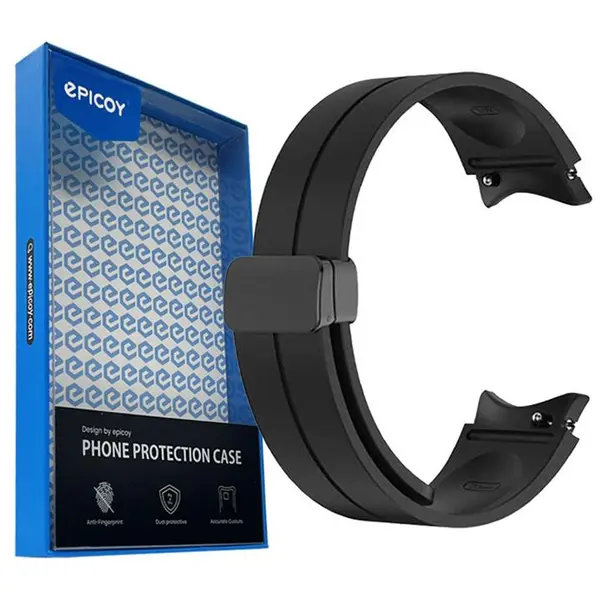بند اپیکوی مدل SiliconeMag20 سایز 20mm مناسب برای ساعت هوشمند سامسونگ سری Galaxy Watch 4/5/5 Pro/6/ Active1/2 - 2