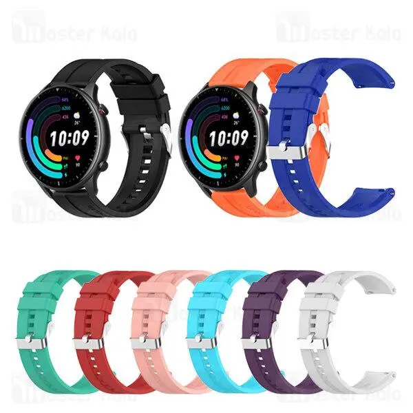 بند سیلیکونی ساعت هوشمند شیائومی Xiaomi Amazfit GTR 2 / GTR 47mm / GTR 2e Strap Sports Silicone Band... - 3