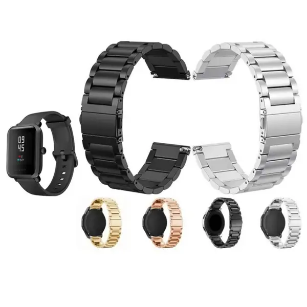 بند فلزی ساعت هوشمند شیائومی Xiaomi Amazfit Bip 3 Wrist Metal Strap - 2