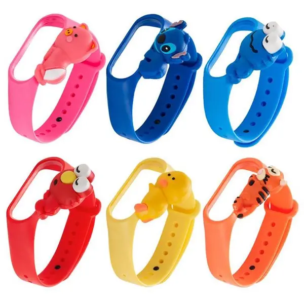 لوازم جانبی ساعت هوشمند بند سیلیکونی فانتزی دستبند سلامتی شیائومی Xiaomi Mi Band 5 / 6 Cute Strap Silicone Band - 3