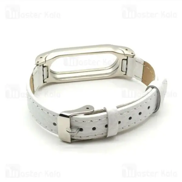 بند چرمی دستبند سلامتی شیائومی Xiaomi Mi Band 3 Leather Wrist Strap - 2