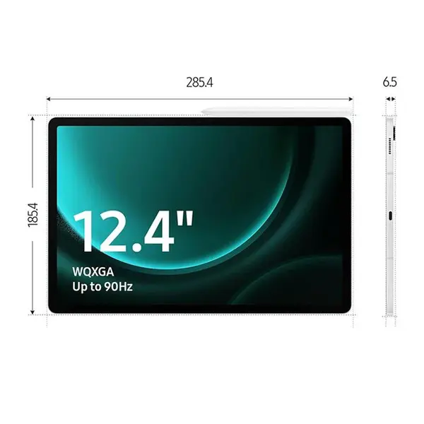 تبلت سامسونگ مدل Galaxy Tab S9 FE Plus 5G SM-X616B ظرفیت 128 گیگابایت و رم 8 گیگابایت