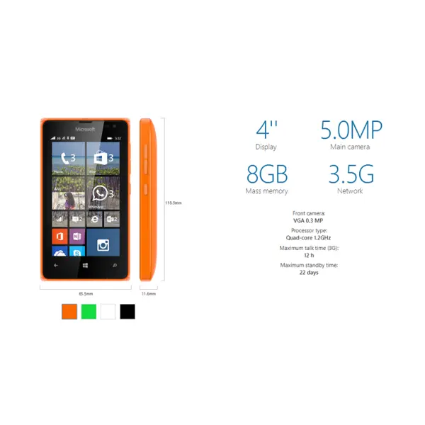 گوشی موبایل مایکروسافت مدل Lumia 532 دو سیم کارت