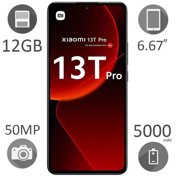 گوشی شیائومی 13T Pro 5G ظرفیت 512 گیگابایت و رم 12 گیگابایت