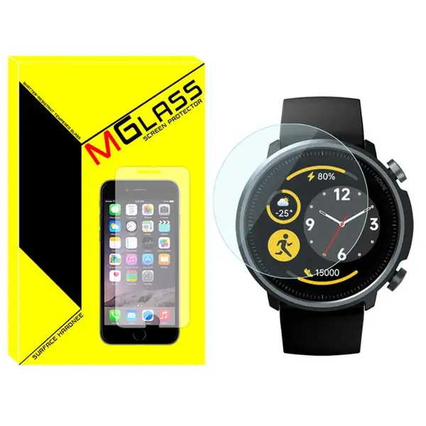 محافظ صفحه نمایش شیشه‌ای ام‌گلس مدل Glass-MG مناسب برای ساعت هوشمند میبرو A1