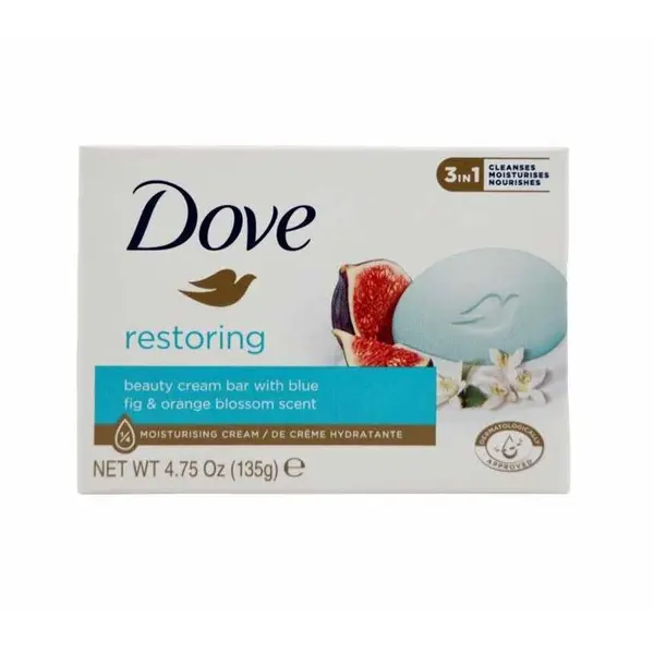 صابون داو Dove مدل restoring حاوی رایحه انجیر 135 گرم