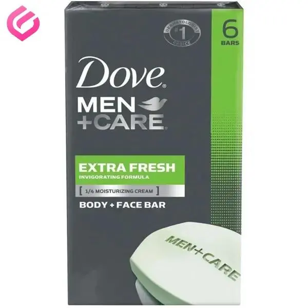 صابون داو مدل Men Care Body & Face Extra Fresh بسته 6 عددی