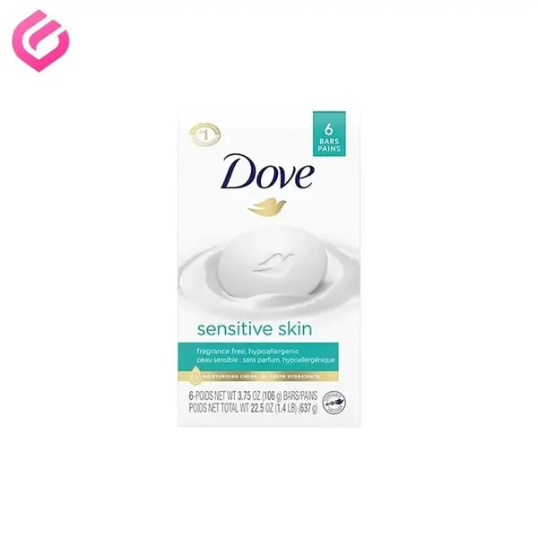 صابون داو مدل Sensitive Skin بسته 6 عددی - 2