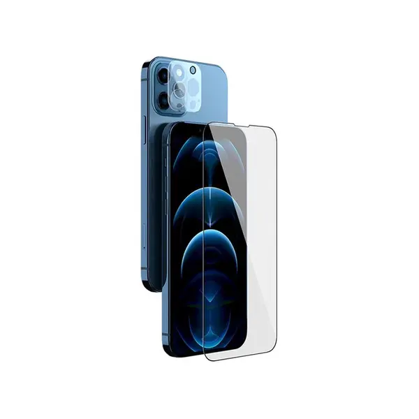محافظ صفحه نمایش شیشه ای و محافظ لنز نیلکین آیفون 13 پرو Nillkin Apple iPhone13 Pro 2-in-1 HD full screen tempered glass - 3