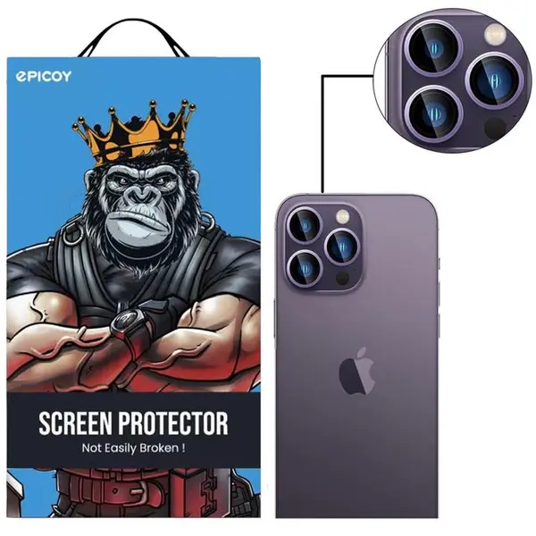 محافظ لنز دوربین اپیکوی مدل HD-ColorLenz مناسب برای گوشی موبایل اپل Iphone 14 Pro Max / 14 Pro - 2