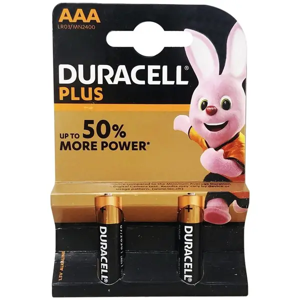 باتری نیم قلمی دوراسل مدل PLUS-LR3 بسته 40 عددی - 2
